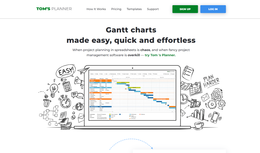Tom's Planner software homepage